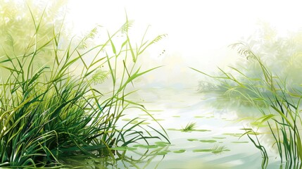 Wetland background with space for text
