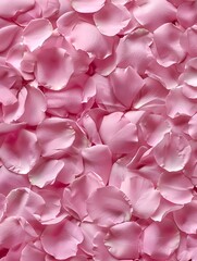 Obraz premium An allover texture of pink petals. Pink background of rose petals