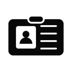 Verify identity easily with the ID card icon for secure access and identification