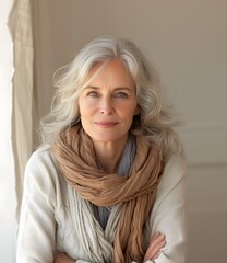 Fototapeta premium portrait of a beautiful older woman