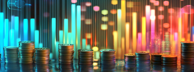 Obraz premium Financial Growth and Market Analysis
