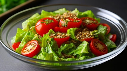  Fresh and vibrant salad ready to be enjoyed