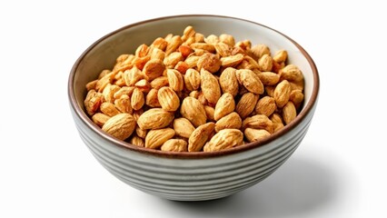  A bowl of almonds a healthy snack option