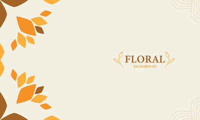 Obraz premium Elegant floral background with place for text