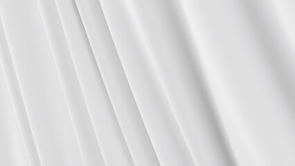 Obraz premium Abstract background featuring smooth, white fabric folds. This minimalistic design is perfect for various creative projects, offering a clean and elegant aesthetic. Ideal for use in design.