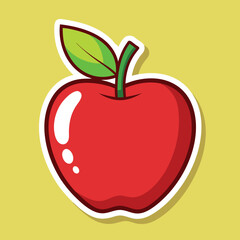 apple vector illustration on coloring background, silhouette, Food, icon, svg, characters, Holiday t shirt, Hand drawn trendy Vector illustration, fruit Vector