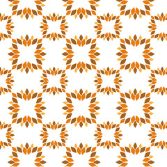 Seamless pattern with abstract flowers.