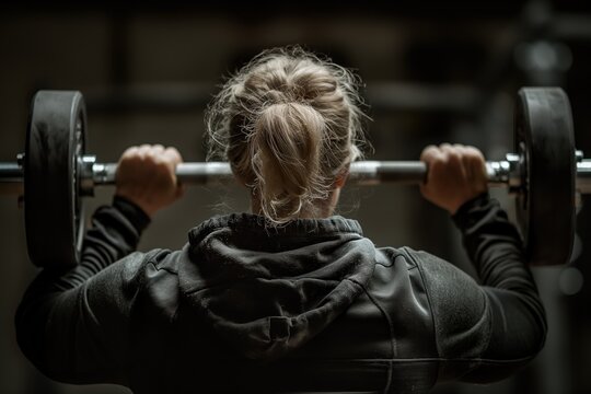 Woman Lifting Weights