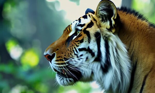 Tiger in slow motion
