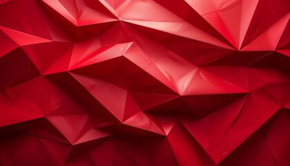 Fototapeta premium Abstract Red Geometric Pattern with Textured Surface