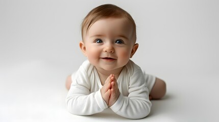 Smiling Baby in White