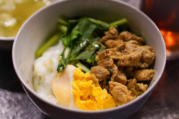 The delicious food of Indonesian traditional food in Purwokerto City, Central Java, Indonesia. It was taken on August 1, 2024 by a professional. It's a nice food with Indonesian culture