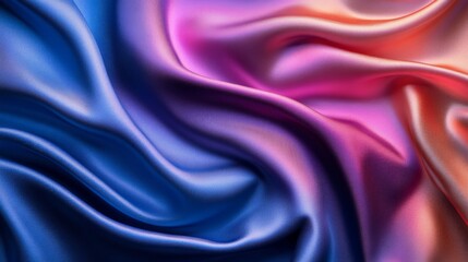 Obraz premium Luxury Satin Elegance - Smooth Fabric Background with Rich Colors and Beautiful Sheen