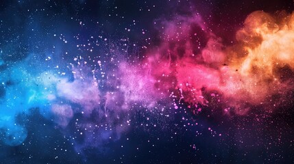 Naklejka premium Powder splatter on abstract background