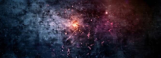 Fototapeta premium light on the wall; dark background; widescreen backdrop