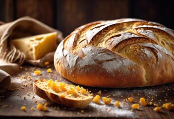 intricate close artisan bread showcasing unique textures distinctive surfaces culinary appreciation, handcrafted, loaf, crust, crumb, color, pattern