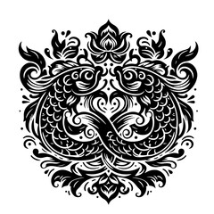 Fototapeta premium black tattoo design