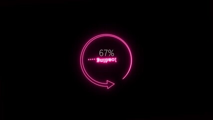 arrow circle loading icon animation. Motion graphic and animation background.