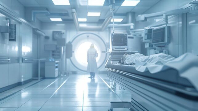 In an ultramodern medical facility