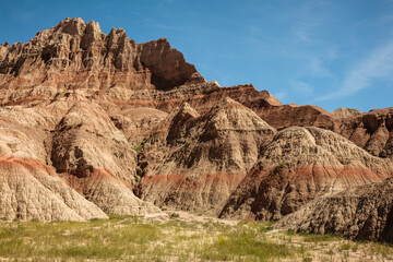 Fototapeta premium The colors within the Badlands National Park, South Dakota