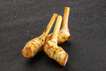 Raw galangal root seasonong aroma