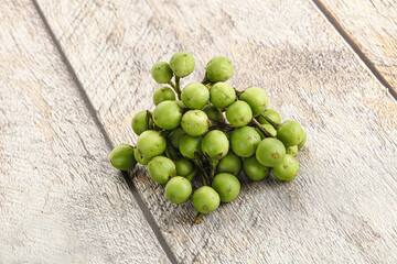 Raw ripe wild pea eggplant