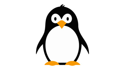 cute penguin vector illustration on a white background