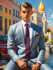 businessman in the city