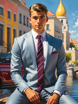 businessman in the city