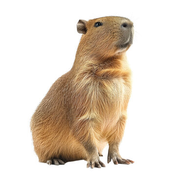 capybara sitting - isolated transparent background png