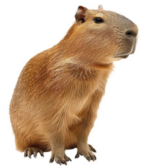 capybara sitting - isolated transparent background png
