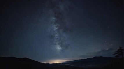 Naklejka premium photograph of the night starry sky