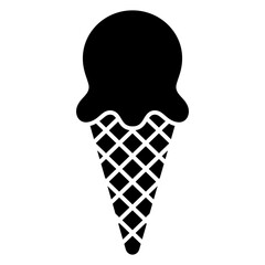 ice cream cone icon logo