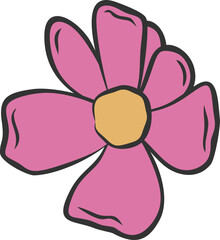 Hand Drwn Flower Drawing