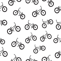 seamless pattern with bicycle