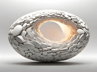 golden easter egg ai generative 