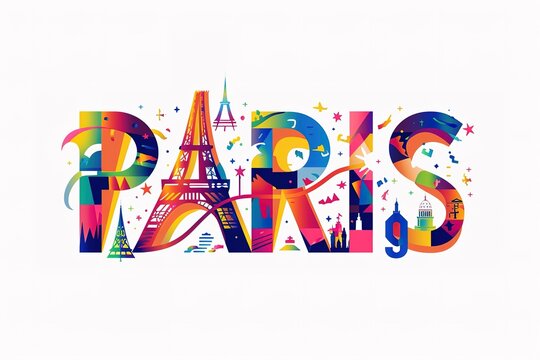 Vector card with French elements