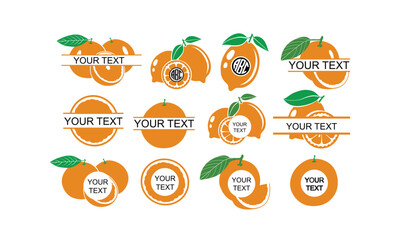 Orange colour  Vector bundle, Clipart, Silhouette, Vector, icons, illustration, design.