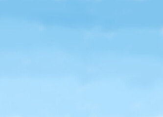 Beautiful, blue summer sky with fluffy clouds