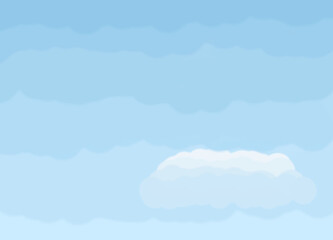 clouds moving on sunny day with blue sky background