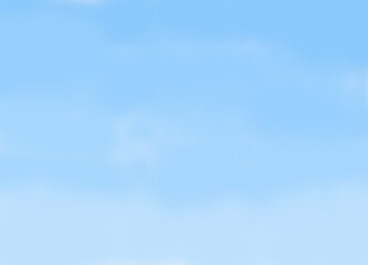 Beautiful, blue summer sky with fluffy clouds