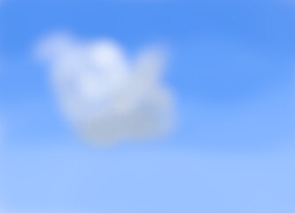 clouds moving on sunny day with blue sky background