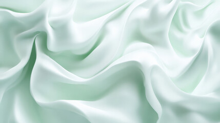 Obraz premium A mint abstract background with a light, frothy texture, reminiscent of whipped cream. The airy design adds a playful and whimsical touch.