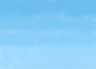 Beautiful, blue summer sky with fluffy clouds