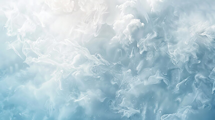 Fototapeta premium A pearl color background with a soft, cloud-like texture. The fluffy, light design adds a calming and serene ambiance.