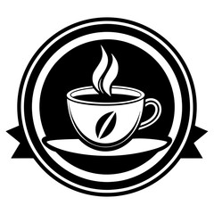 a coffee shop logo vector illustrator