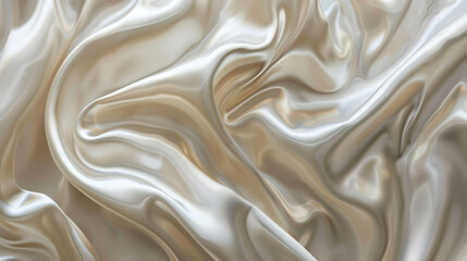Fototapeta premium A pearl color background with a smooth, satin finish. The glossy surface adds a touch of elegance and luxury.