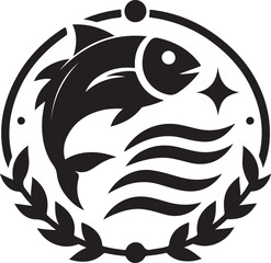 black and white fish