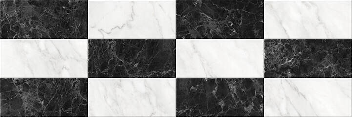 Black and White Marble, stone texture abstract background pattern or marble tile wall. Digital colorful wall tile design for washroom and kitchen	