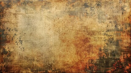 Obraz premium Old canvas with a grunge texture background. Generative ai